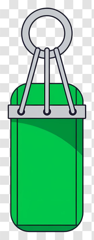 Green Punching Bag - Green Punching Bag For Training Transparent PNG