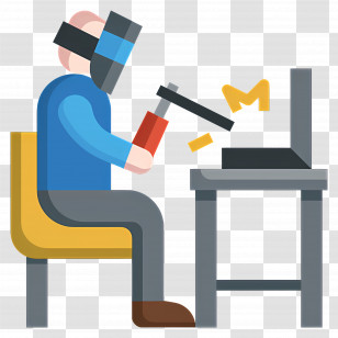 Welder - Person Welding At Work Transparent PNG