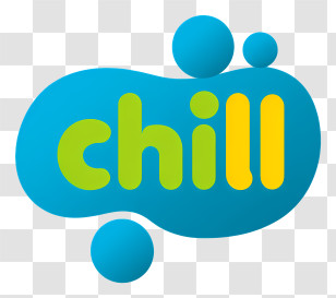 Chill Logo - Playful Chill Bubble Logo Transparent PNG