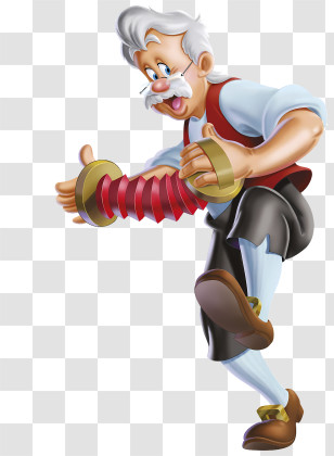 Music - Cartoon Old Man With Invention Transparent PNG