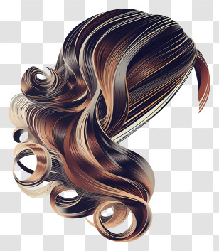 Wig - Curly Hair Illustration Transparent PNG