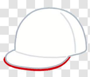 Cap - Simple Hard Hat Drawing Design Transparent PNG