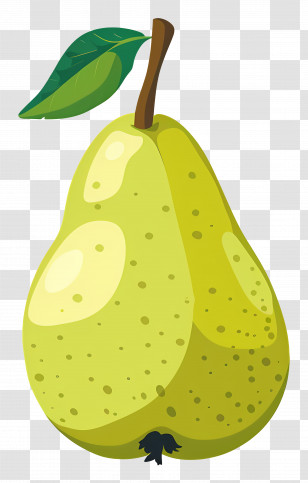 Pear - Yellow Pear Fruit Illustration Transparent PNG
