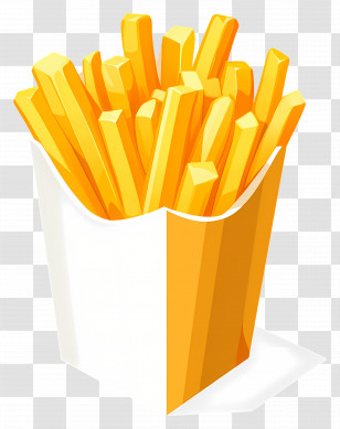 Isometric French Fries - French Fries Transparent PNG
