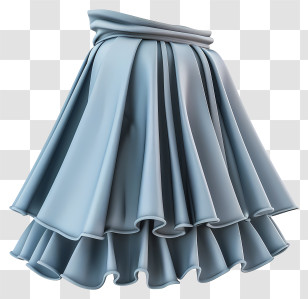 Skirt - Fashionable Blue Skirt Transparent PNG