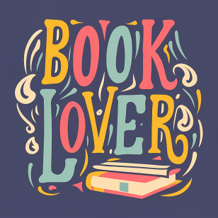 Book Lover - Colorful Book Lover Text Design Transparent PNG