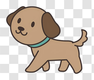 Icon - Cute Cartoon Dog Transparent PNG