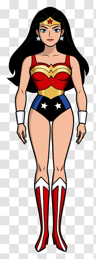Wonder Woman - Wonder Woman Cartoon Character Transparent PNG