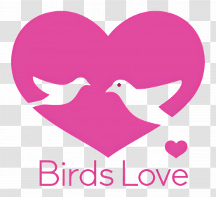 Birds Love - Birds Love Logo Design Transparent PNG