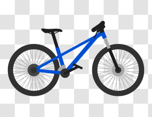 Sports - Blue Bicycle Illustration For Transportation Transparent PNG