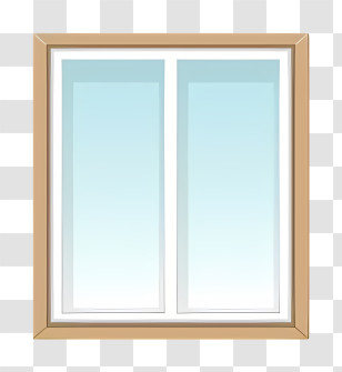 Icon - Simple Wooden Framed Window Transparent PNG