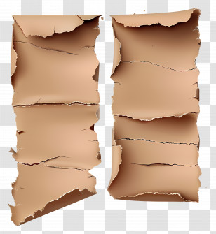 Brown Ripped Paper - Ripped Paper Strips In Brown For Creative Designs Transparent PNG