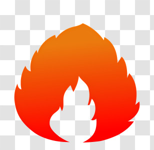 Icon - Bright Fire Flame Transparent PNG