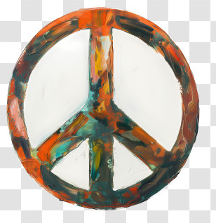 Peace Sign - Colorful Peace Symbol Transparent PNG