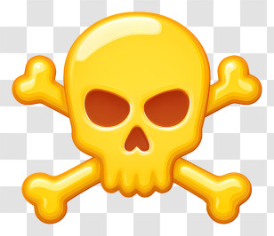 Skull And Crossbones Emoji - Skull And Crossbones Symbol Transparent PNG