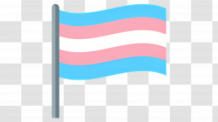 Transgender Flag Emoji - Transgender Pride Flag Transparent PNG