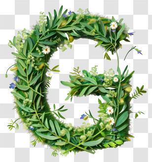 Letter G - Decorative Botanical Letter G Design Transparent PNG