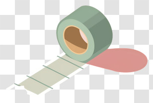 Tape - Roll Of Green Adhesive Tape Transparent PNG