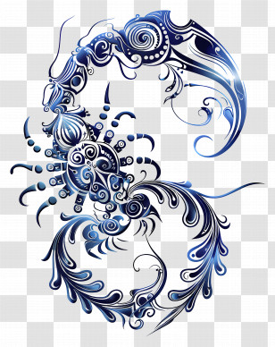 Scorpio - Intricate Decorative Scorpion Transparent PNG