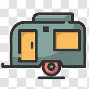 Camping Car - Caravan Trailer For Travel Transparent PNG