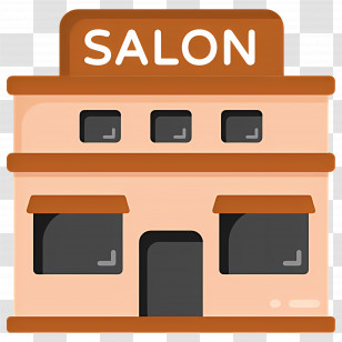 Beauty Salon - Cute Salon Building Transparent PNG