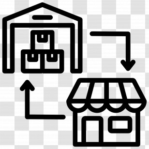 Logistics - Warehouse And Store Connection Transparent PNG