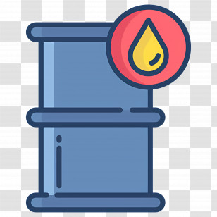 Oil Tank - Industrial Oil Barrel Icon Transparent PNG
