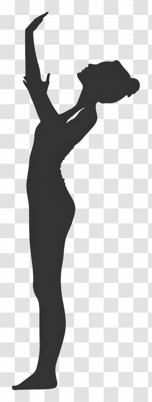 Woman Silhouette - Stretching Silhouette Transparent PNG