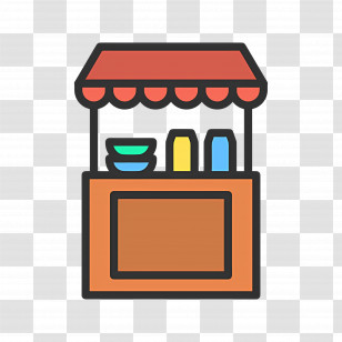 Market Stall - Market Stall With Goods Transparent PNG