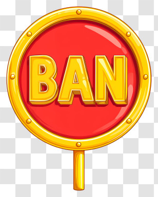 Ban Sign - Red Ban Sign Illustration Transparent PNG