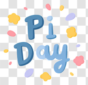 Pi Day - Pi Day Cute Lettering Transparent PNG