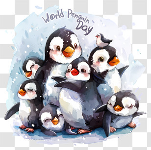 World Penguin Day - World Penguin Day Celebration Transparent PNG
