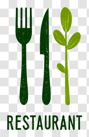 Restaurant Logo - Green Restaurant Logo Transparent PNG