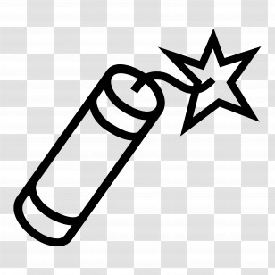 Firecracker Emoji - Dynamite With Fuse Transparent PNG