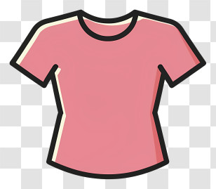 Clothing - Pink T-Shirt Illustration Transparent PNG