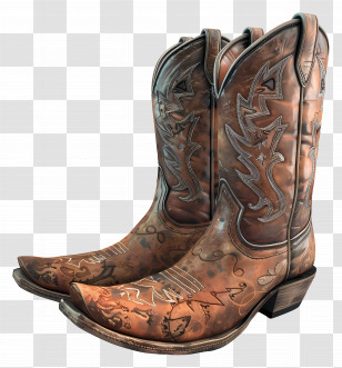 Western Boots - Stylish Cowboy Boot Transparent PNG
