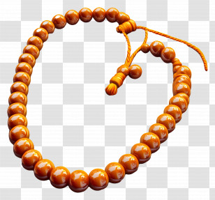 Tasbih - Wooden Prayer Beads Transparent PNG