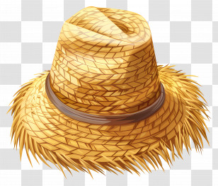 Straw Hat - Straw Hat Illustration Transparent PNG
