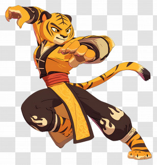 Master Tigress - Martial Arts Tiger Transparent PNG