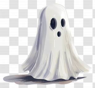 Halloween Ghost - Cute Ghost Illustration For Halloween Transparent PNG