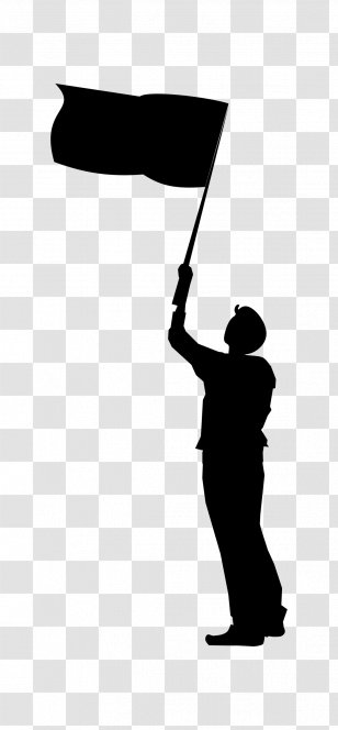 Flag Of The United States Canada Clip Art - Silhouette - Holding Transparent PNG