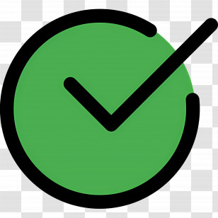 Check Mark Symbol - Green Checkmark For Approval And Success Transparent PNG
