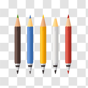 Pen - Set Of Colorful Pencils For Drawing Transparent PNG