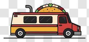 Taco Truck - Taco-themed Food Truck Illustration Transparent PNG
