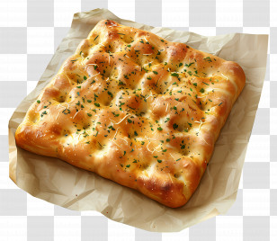 Focaccia Bread - Delicious Baked Focaccia Bread Transparent PNG