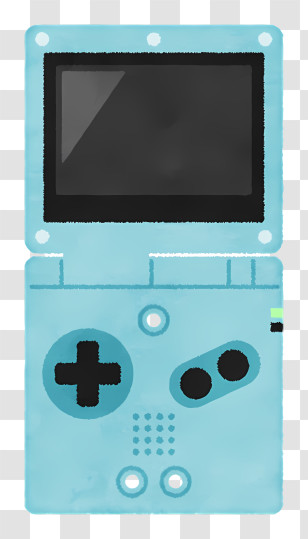 Game Retro Game Console Video Game Blue Game Console Retro Video Game Transparent PNG