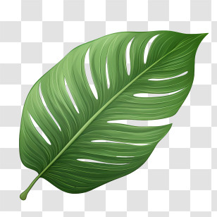 Leaf - Green Tropical Leaf Transparent PNG