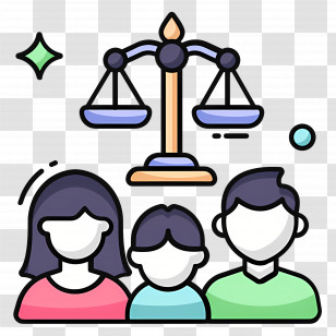 Family - Family And Justice Scales Transparent PNG