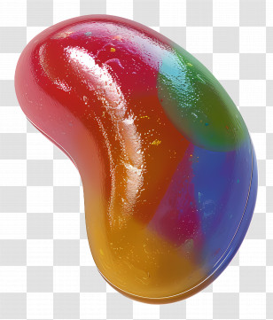 Jelly Bean - Colorful Jelly Bean Candy Transparent PNG
