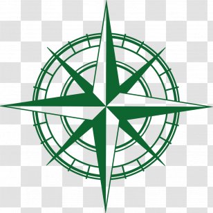 Compass Rose North Arrow Clip Art - Leaf - å»ºç­‘logo Transparent PNG